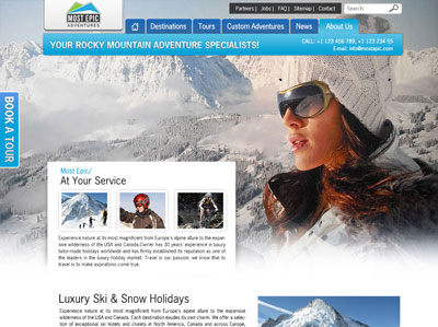 Custom Website Design Example Custom Website Design Example