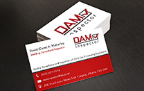 Business Card Design for a Calgary Oil & Gas Inspection Company Business Card Design for a Calgary Oil & Gas Inspection Company