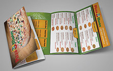 Mail-out Menu Design for Pizza Restaurant Mail-out Menu Design for Pizza Restaurant