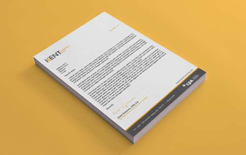 Accounting & Tax Letterhead Design