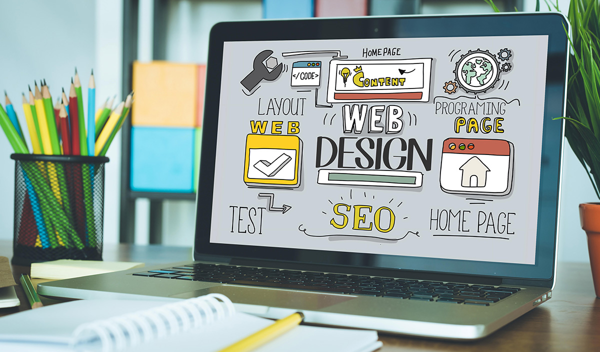 Website Design and Development Plan Shown on Laptop Website Design and Development Plan Shown on Laptop
